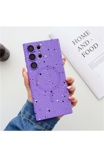 REDz Accessories Husă Soft Dots, Magsafe, compatibilă cu Samsung S23 Ultra, P...