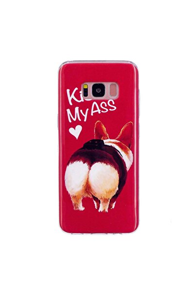 REDz Accessories Кейс, съвместим със Samsung S8, сладък корги мотив, фосфорес...