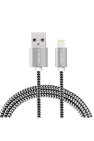 Gogen GoGEN charging and data transfer cable, USB to Lightning, 2 meters, textile braid