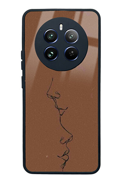 Spoyi غلاف هاتف لامع بتصميم صورة ظلية للقهوة لهاتف اوبو ريلمي 12 برو