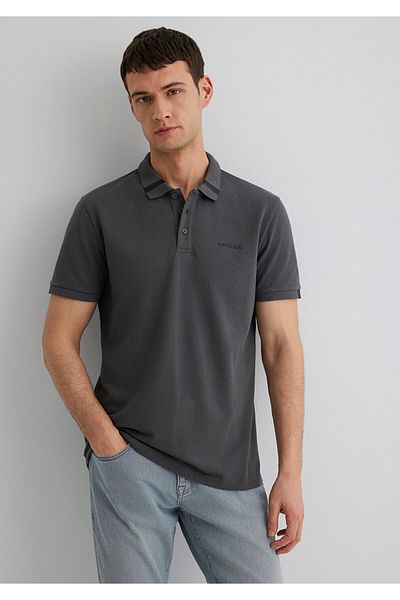 Mavi Anthracite Polo T-Shirt Regular Fit 0612651 -80106