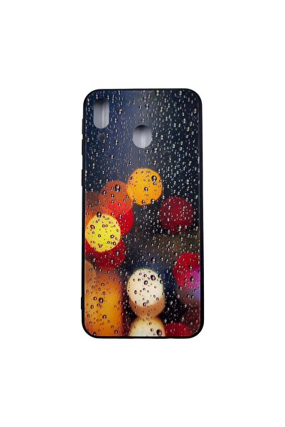 REDz Accessories Θήκη συμβατή με το Samsung M20 Glass Model Rainy Night Multi...