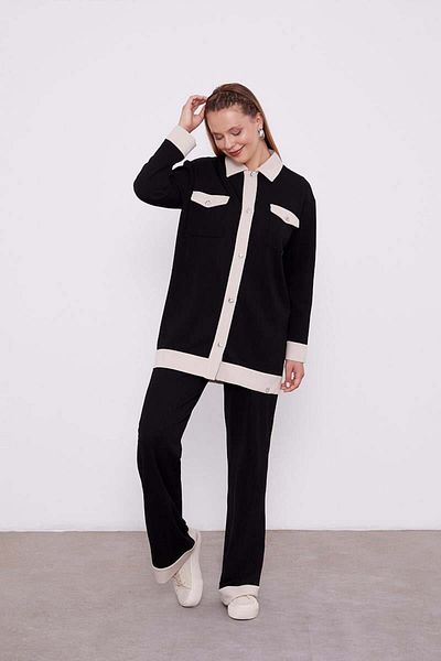 Levidor Women's Button Detailed Trousers Set