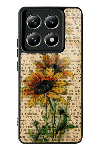 Spoyi Xiaomi Mi 14 T Pro Ayçiçeği Tasarımlı Glossy Telefon Kılıfı