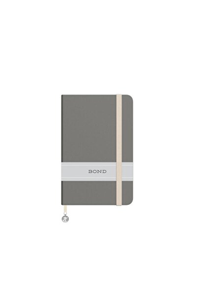 KESKİN COLOR Sharp 9*14 96 Yp. Striped Hardcover Bond Notebook - Gray