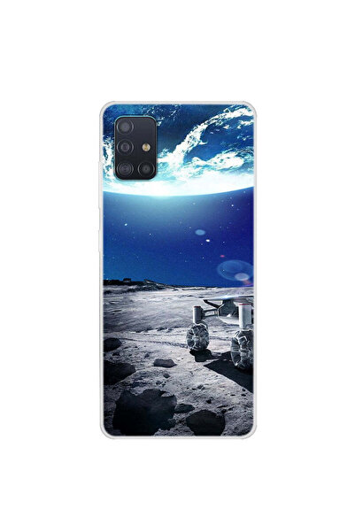 REDz Accessories Carcasă compatibilă cu Samsung A71 model Moon Base, silicon,...