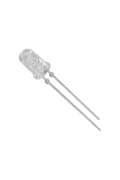 ELEKTROMALL 5mm Beyaz Şeffaf Led - 100 Adet