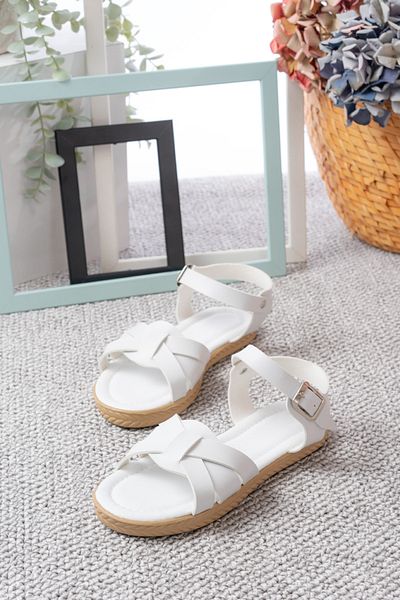TERLİKLAND Summer Comfortable Sole Velcro Chain Daily Sandals