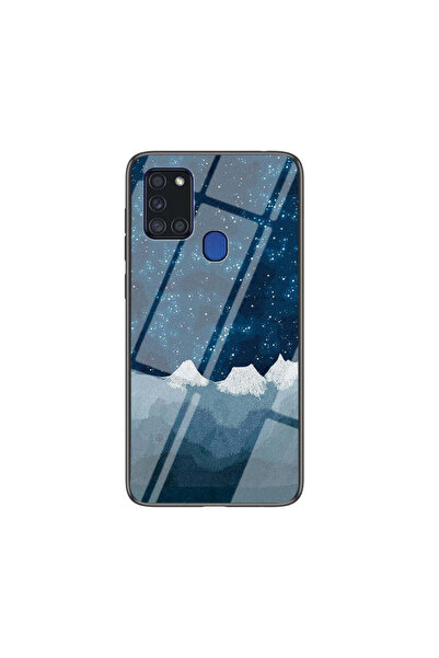 REDz Accessories Carcasă compatibilă cu Samsung A21s modelul Night Sky, antiș...