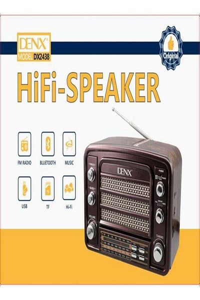 Denx مكبر صوت هاي فاي وراديو DX2438