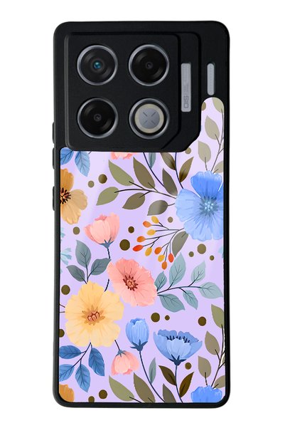 Spoyi Infinix Gt 20 Pro Glossy Phone Case with Flowers Garden Design