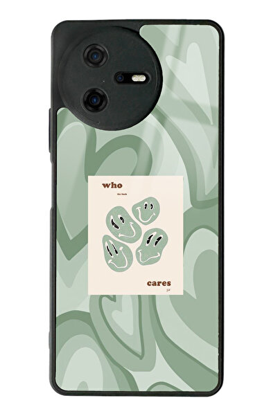 Spoyi Casper Via A40 Who Cares Green Tasarımlı Glossy Telefon Kılıfı