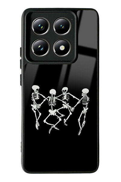 Spoyi Xiaomi Mi 14 T Pro Dancer Skeleton Tasarımlı Glossy Telefon Kılıfı