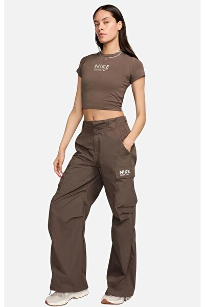 Nike Ткані штани Os з високою талією Жіночі спортивні штани cargo pant ASLAN ...