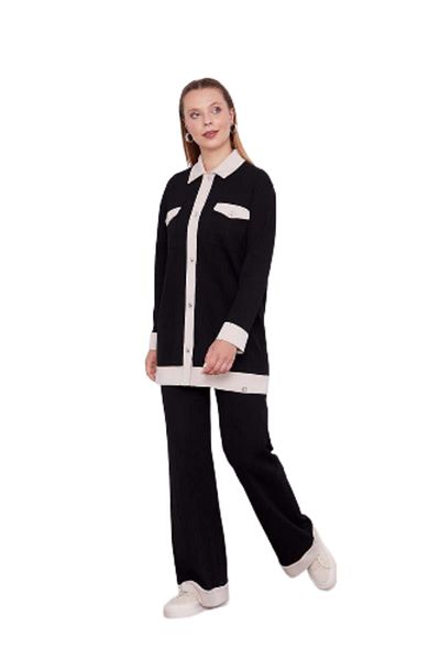 Levidor Women's Button Detailed Trousers Set