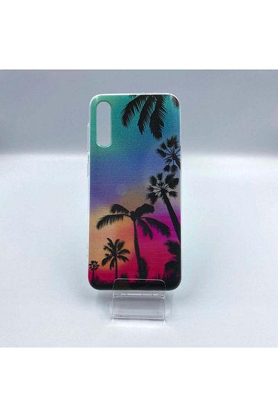 REDz Accessories Case Compatible with Samsung A50 Palms model, Silicone, TPU Multicolor