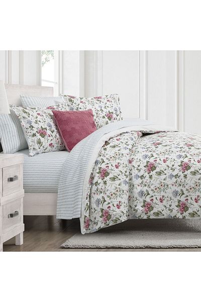 Orange Bed & Bath طقم لحاف مزدوج من بريسيا، 8 قطع