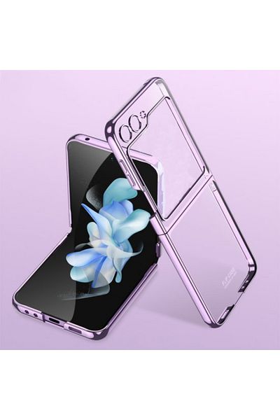 REDz Accessories Luxury Frame Case, Hard Case, Shockproof, Compatible With Samsung Galaxy Z Flip 6, Purple