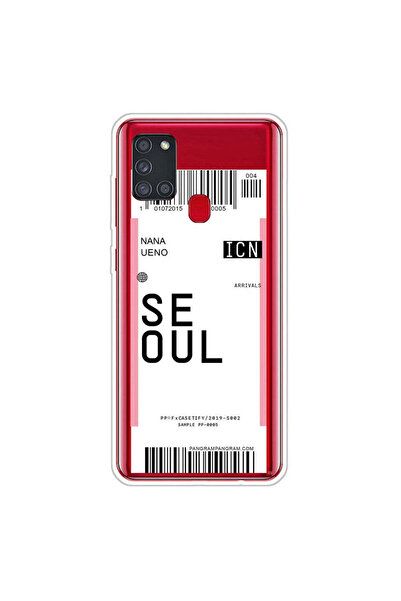 REDz Accessories Carcasă compatibilă cu Samsung A21s model Dream Ticket Seoul...