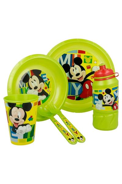 Mickey Mouse 6-piece baby feeding set, multicolor, Mickey Mouse