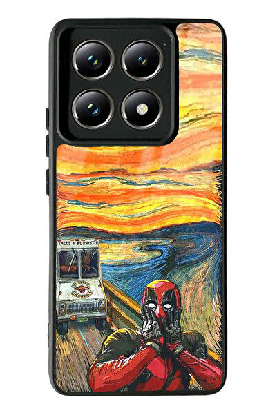Spoyi Xiaomi Mi 14 T Pro Deedpool Tasarımlı Glossy Telefon Kılıfı