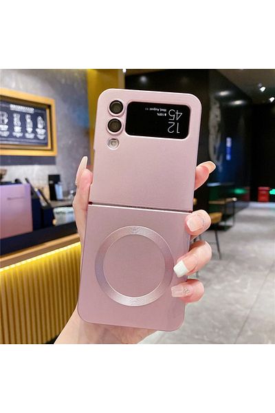 REDz Accessories EliteMatte Case, Magsafe, Compatible with Samsung Z Flip 4, Full cover, Ultra-thin, Pink