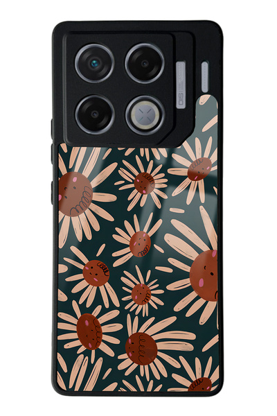 Spoyi Infinix Gt 20 Pro Glossy Phone Case with Retro Daisy Design