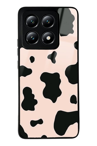 Spoyi حافظة هاتف لامعة بتصميم وردي حليبي لهاتف Xiaomi Mi 14T