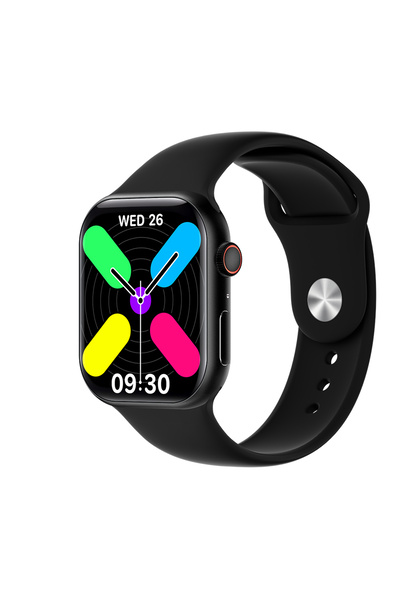 Lapas LW-02 iOS ve Android Uyumlu Akıllı Saat IP68 Sertifikalı Siyah