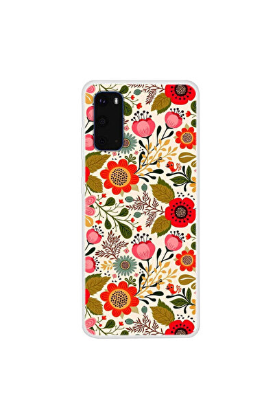 REDz Accessories Carcasă compatibilă cu Samsung S20 model Retro Flowers, rezi...
