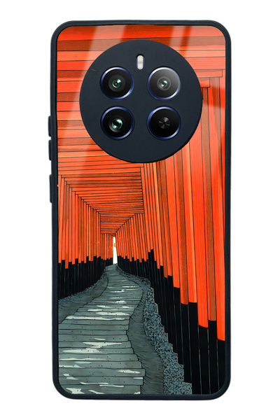 Spoyi Oppo Realme 12 Pro Plus Glossy Phone Case with Pastel Windows Design