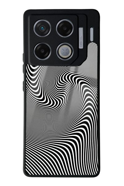 Spoyi حافظة هاتف لامعة بتصميم Triptrance Wave لهاتف انفينيكس GT 20 Pro