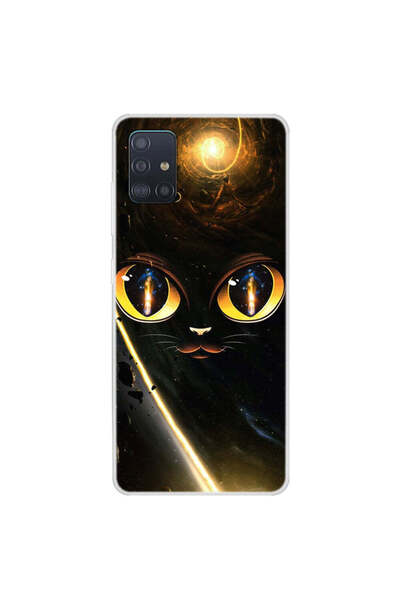 REDz Accessories Θήκη σιλικόνης συμβατή με το μοντέλο Samsung A51 Cat God, σι...