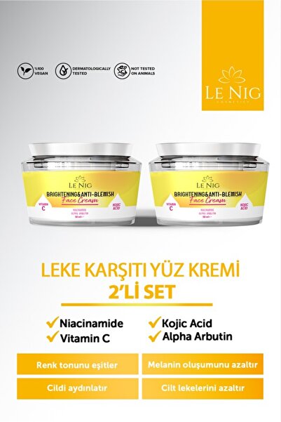 LE NIG Leke Karşıtı Yüz Kremi Seti