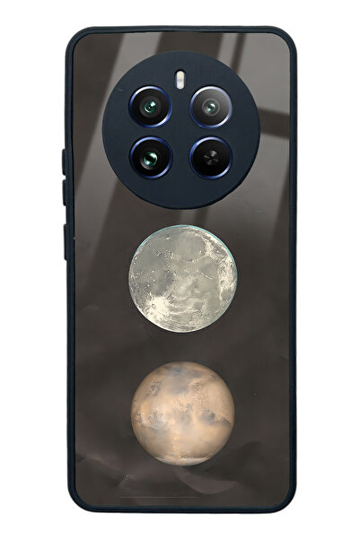 Spoyi Oppo Realme 12 Pro Plus Night Moon Tasarımlı Glossy Telefon Kılıfı