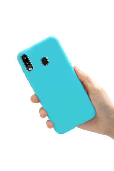 REDz Accessories Ματ θήκη, συμβατή με Samsung A20/A30/A50, σιλικόνη, τιρκουάζ