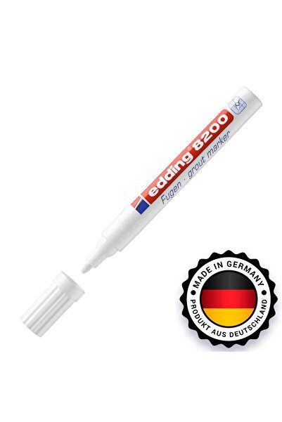 Edding 8200 Fayans Kalemi Derz Kalemi Beyaz