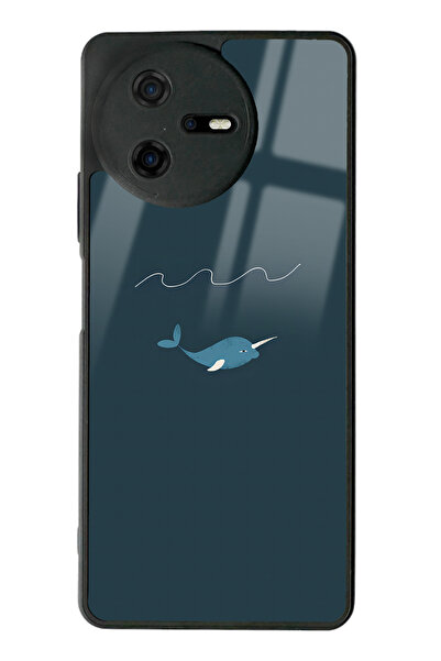 Spoyi Casper Via A40 Doodle Fish Tasarımlı Glossy Telefon Kılıfı