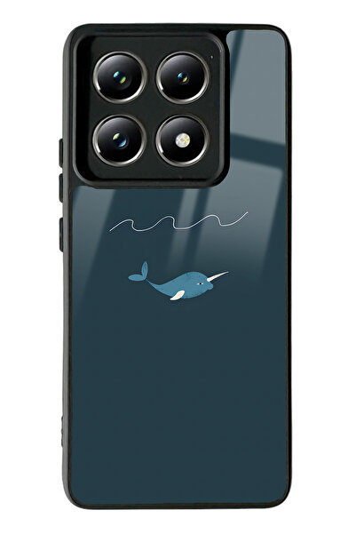 Spoyi Xiaomi Mi 14 T Pro Doodle Fish Tasarımlı Glossy Telefon Kılıfı