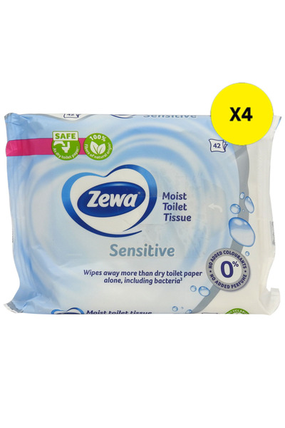 Zewa X4-ZEWA HARTIE IGIENICA UMEDA 42BUC PURE
