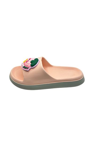 TECOS Papuci de plaja pentru dama, Tecos®, marime 36-37, ultra usori, 3D căpșuni, roz, 23.5 centimetri