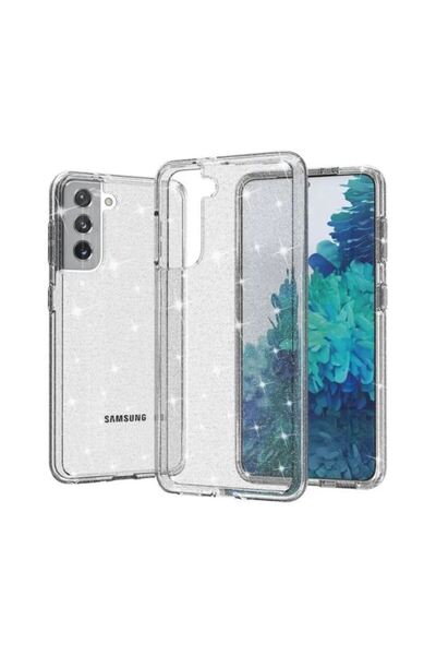 REDz Accessories Carcasă Sparkle Armor, cu sclipici, compatibilă cu Samsung S...