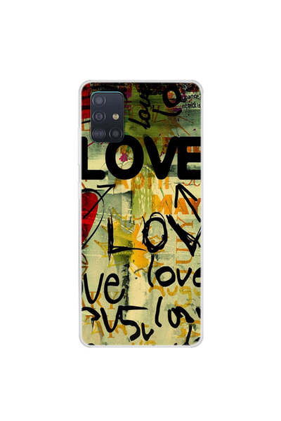 REDz Accessories Θήκη συμβατή με το μοντέλο Samsung A71 Love Graffity, Σιλικό...
