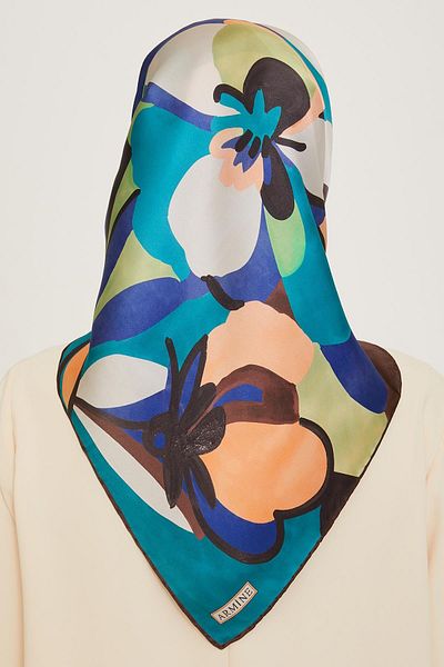 Armine Twill Silk Scarf 9200-83t