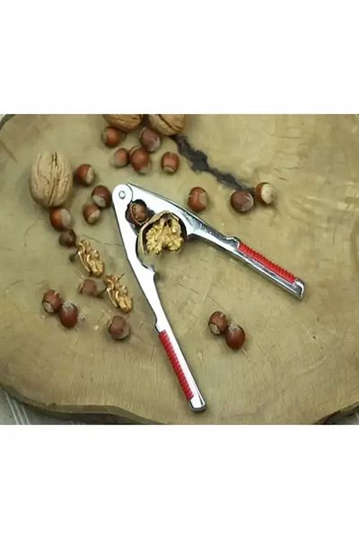 Star Walnut Nut Cracker Plier Metallic