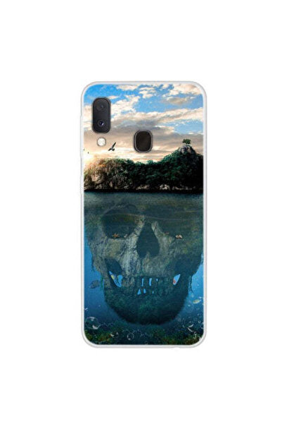 REDz Accessories Θήκη συμβατή με το μοντέλο Samsung A20e Skull Island, Ανθεκτ...