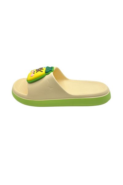 TECOS Women's Beach Slippers, ®, Size 36-37, Ultra Light, 3d Pineapple, Yellow, 23.5 Centimeters