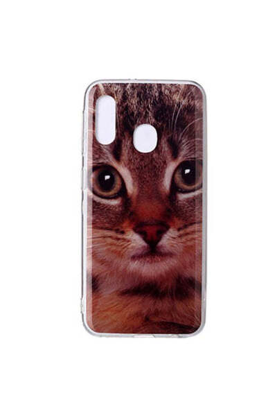REDz Accessories Carcasă compatibilă cu Samsung A20e modelul Big Cat Eyes, re...
