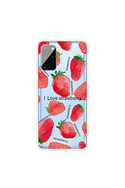 REDz Accessories Carcasă compatibilă cu Samsung A31 model I love strawberrys,...