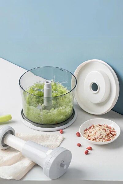 Kitchen Way Manual Bass Kes XL Practical Hand Robot 1000ml New Generation Chopper, Large Hand Rondosu Practical Fma 301087